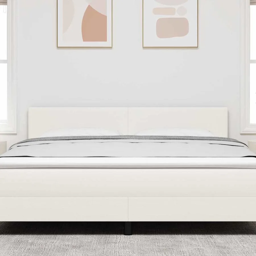 Tête de lit LED Crème 180 cm Tissu en velours côtelé - 3