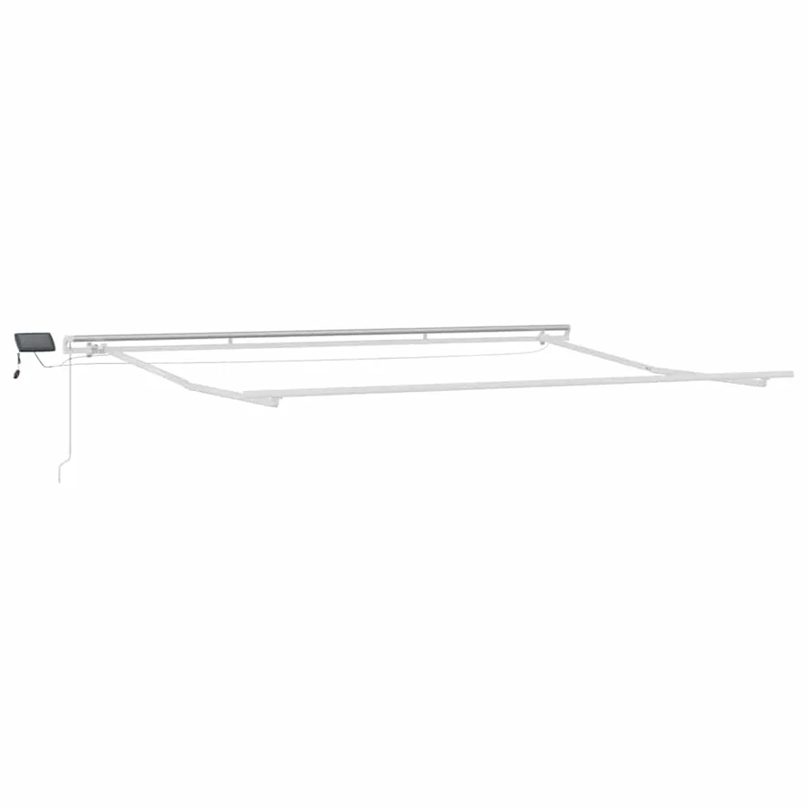 Auvent rétractable Vert et blanc 400 × 300 cm - 5