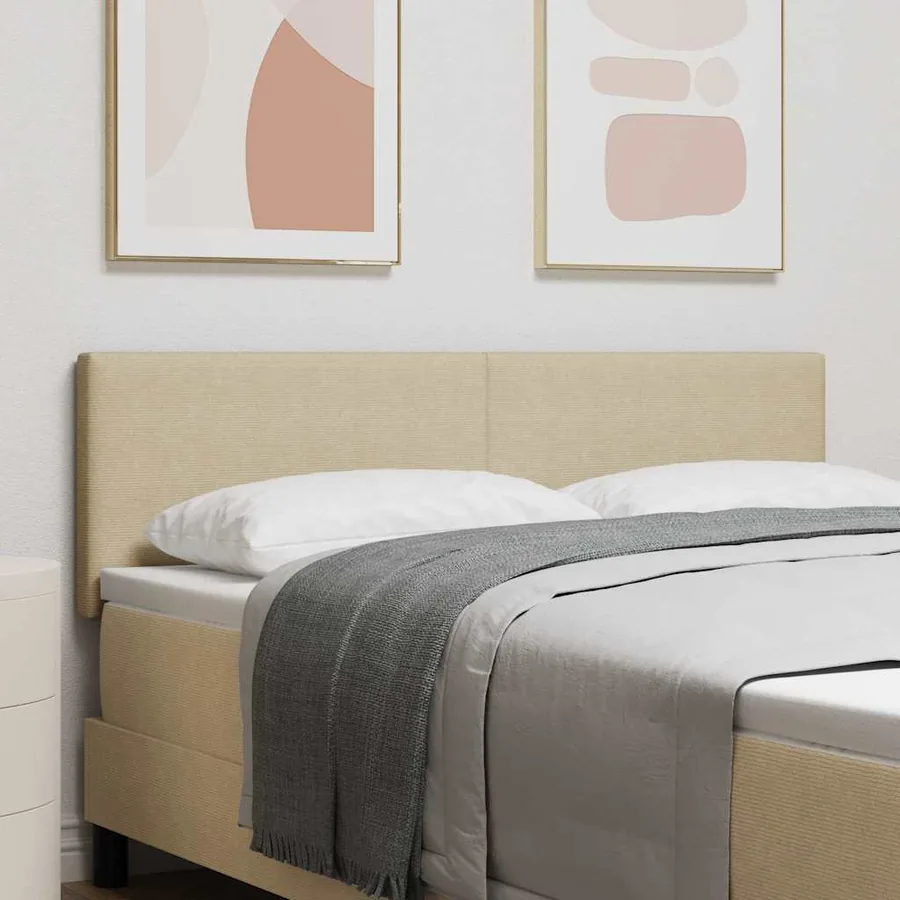 Tête de lit LED Vert gris 144 cm Tissu en velours côtelé
