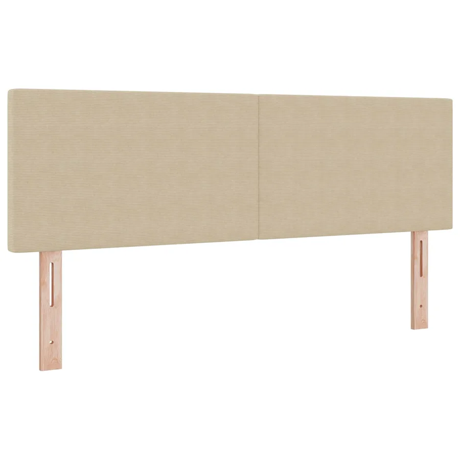Tête de lit LED Vert gris 144 cm Tissu en velours côtelé - 2