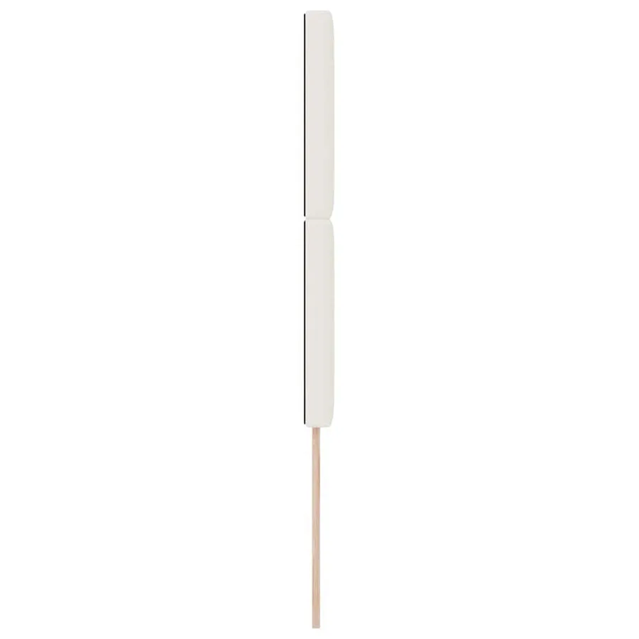 Tête de lit Crème 90 cm Tissu en velours côtelé - 5