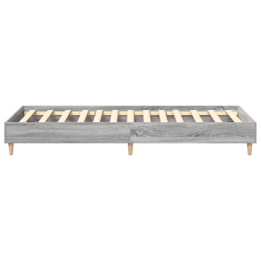 Cadre de lit Gris Sonoma 203 x 93 x 25 cm Bois d'ingénierie - 6