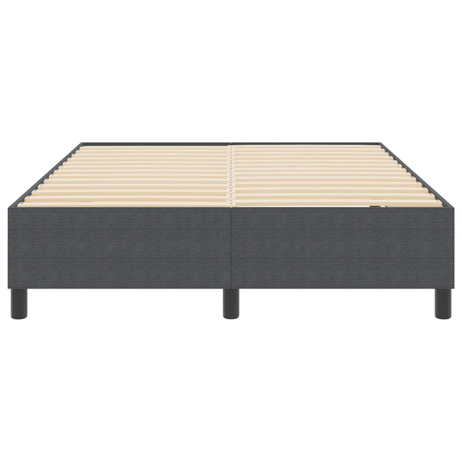 Cadre de lit plateforme Gris foncé 140 x 190 cm - 5