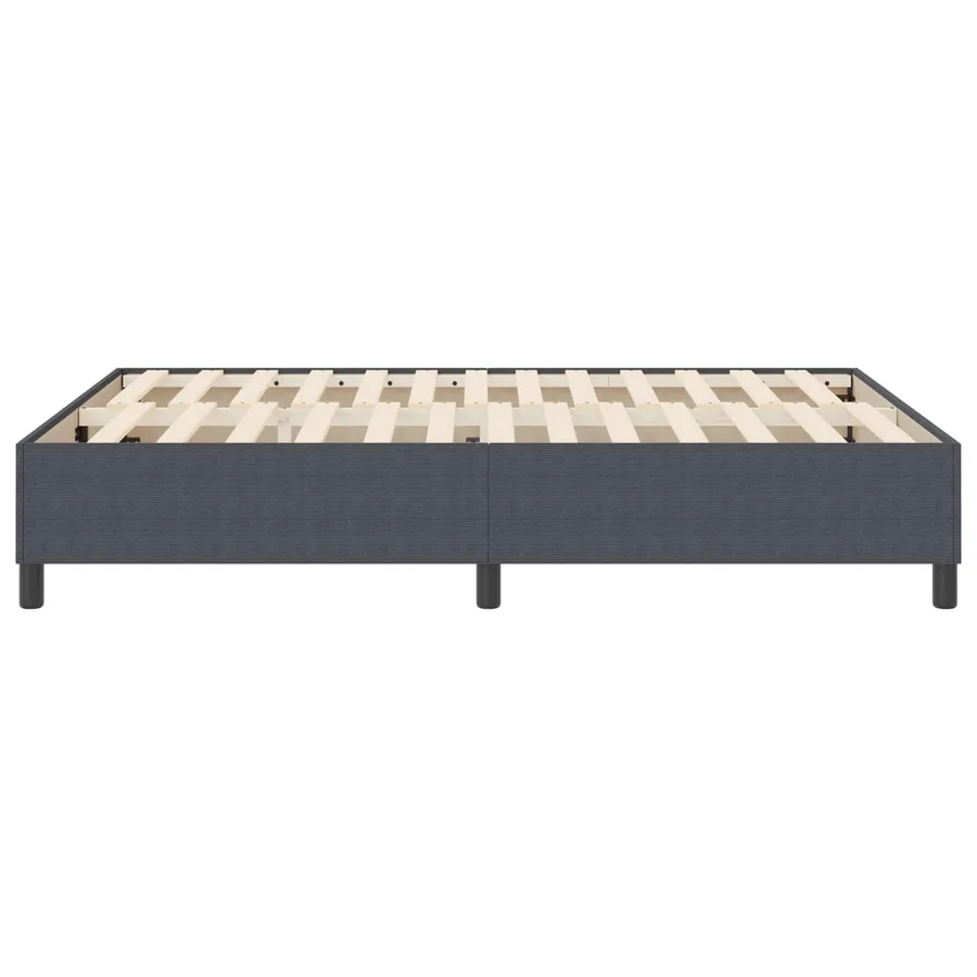Cadre de lit plateforme Gris foncé 140 x 190 cm - 6