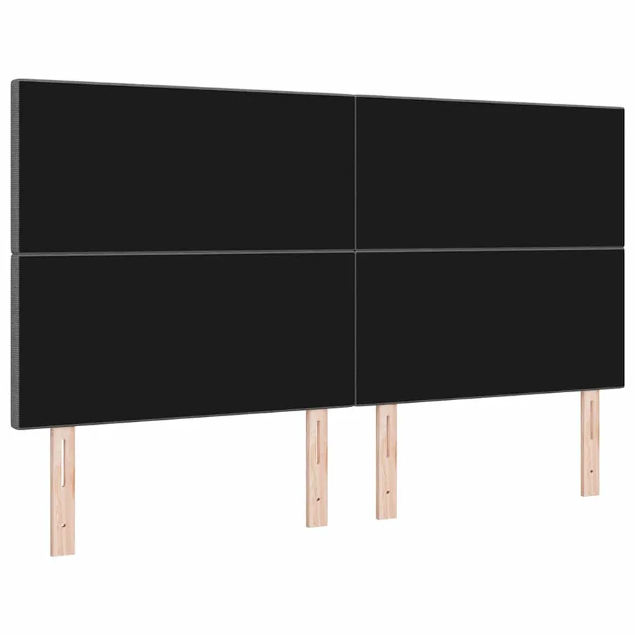 Tête de lit Gris clair 180 cm Tissu en velours côtelé - 6