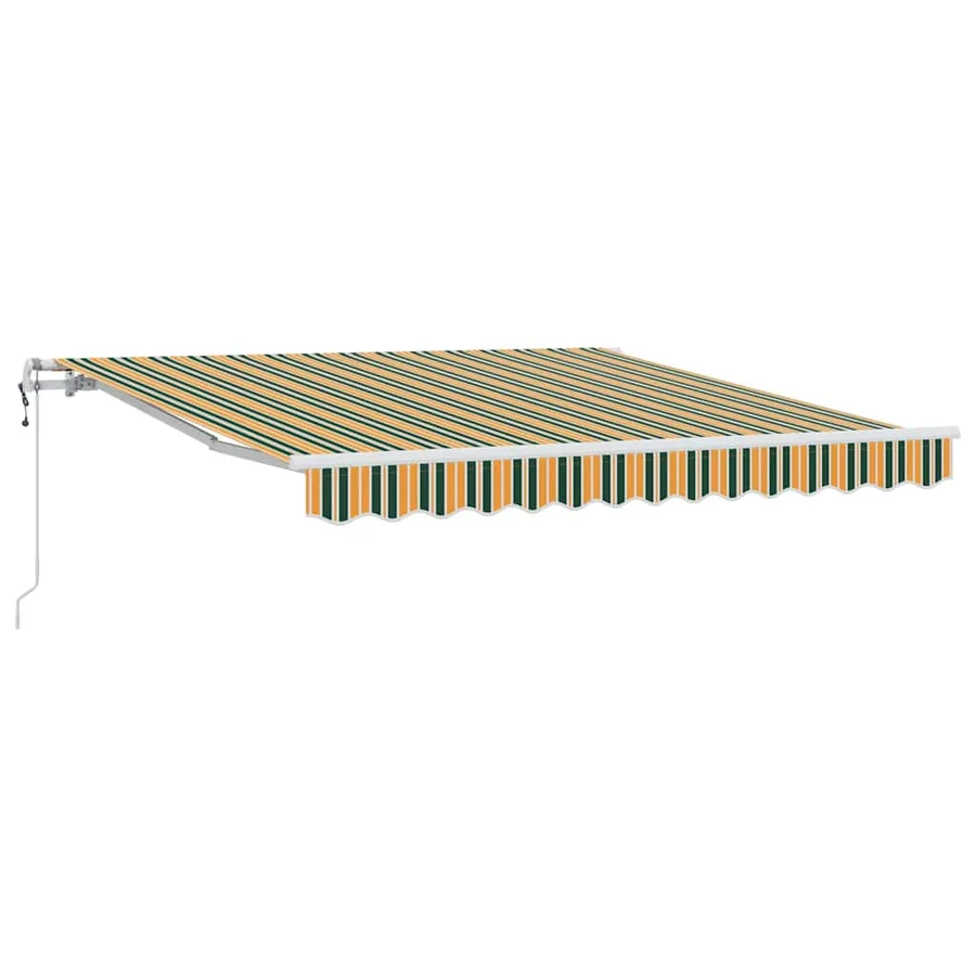 Auvent rétractable Vert et jaune 300 x 250 cm - 2