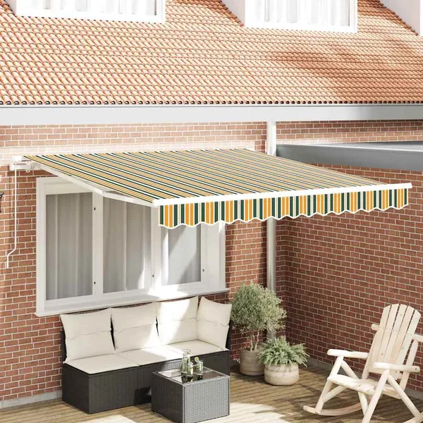 Auvent rétractable Multicolore 350 x 250 cm