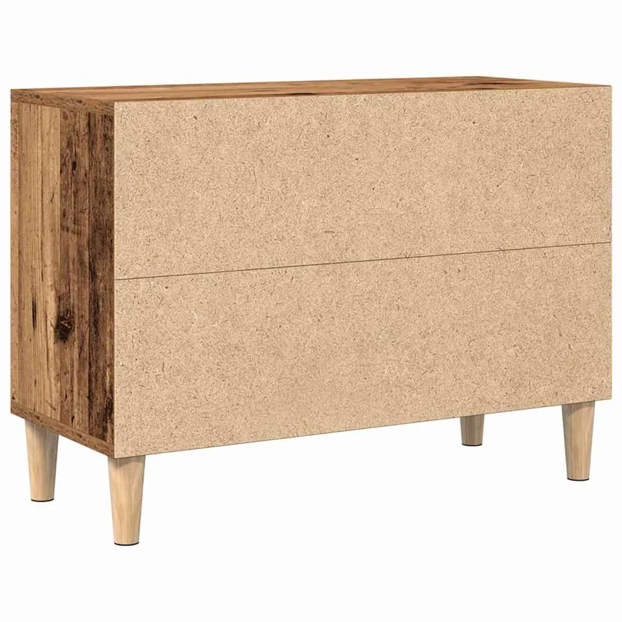 Meuble TV Bois ancien 69,5 x 30 x 50 cm Bois d'ingénierie - 5