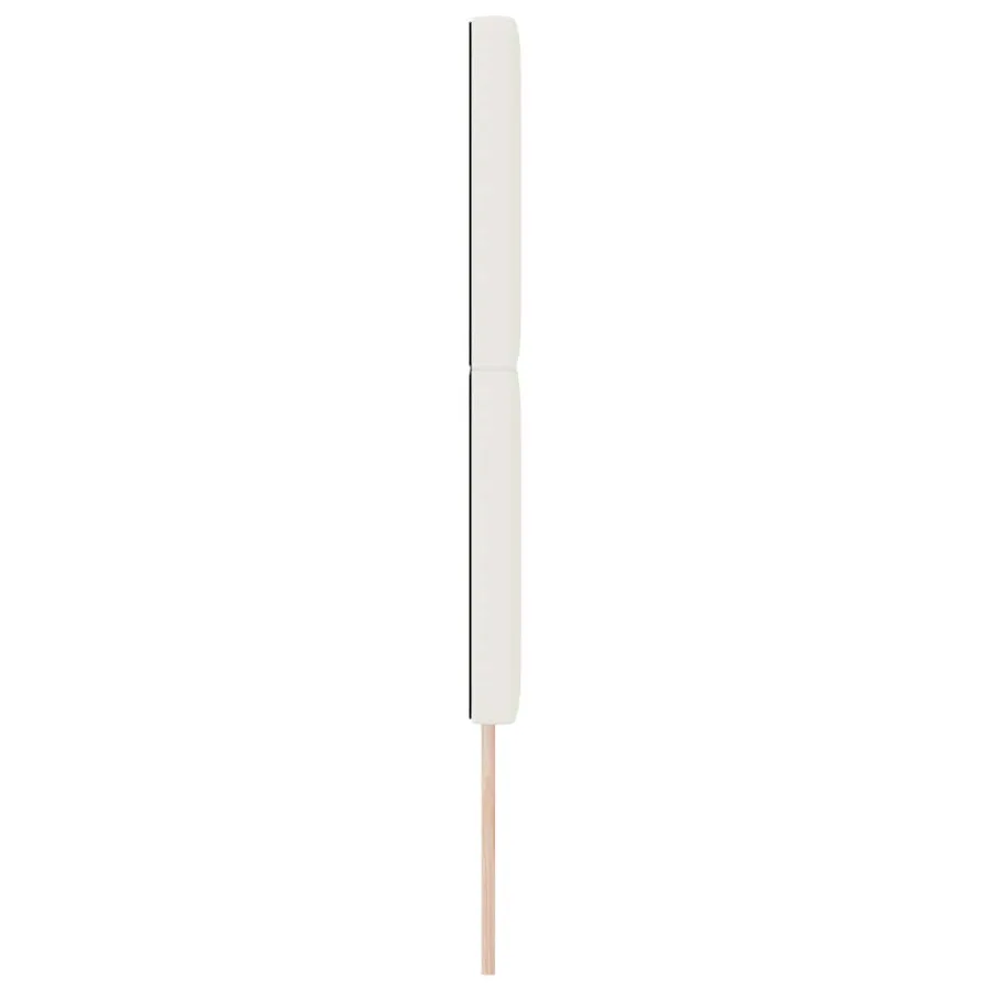Tête de lit Crème 144 cm Tissu en velours côtelé - 5