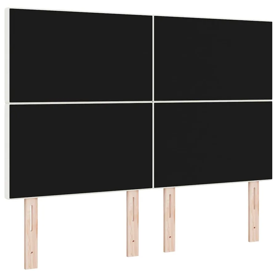 Tête de lit Crème 144 cm Tissu en velours côtelé - 6