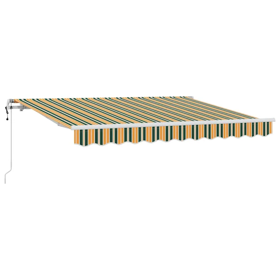 Auvent Rétractable Vert 300 x 200 cm tissu - 2