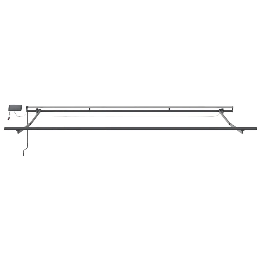 Auvent rétractable Vert et blanc 450 × 350 cm - 9