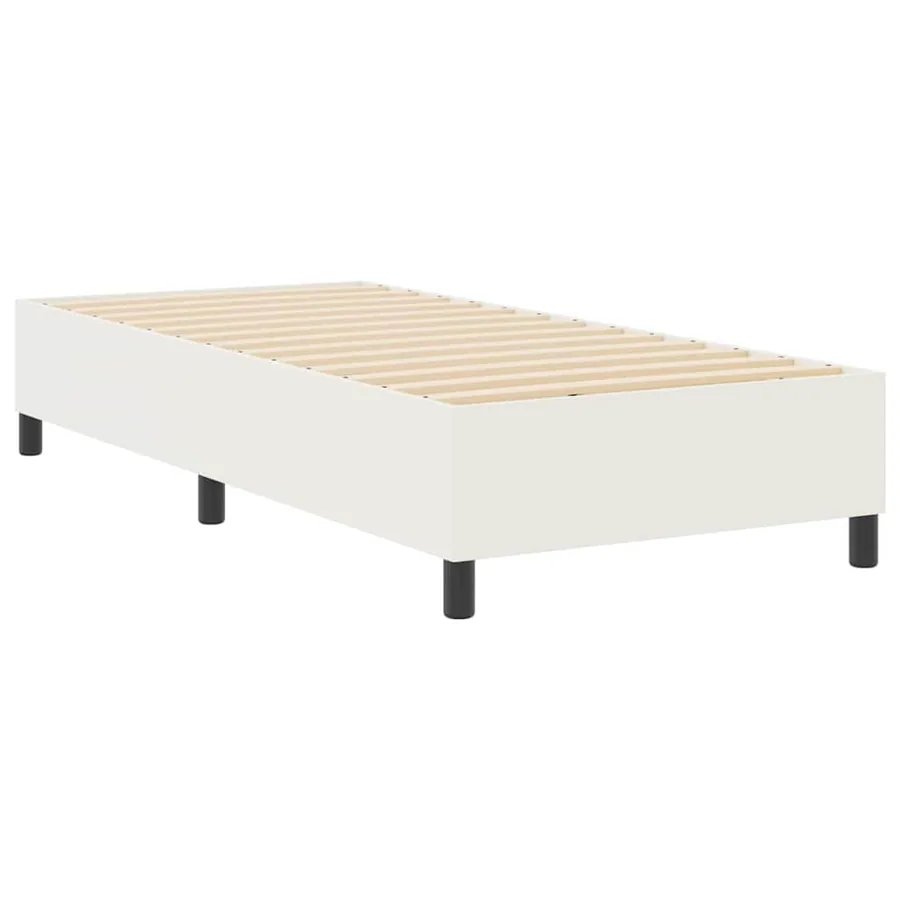 Cadre de lit plateforme Crème 80 x 200 cm - 2