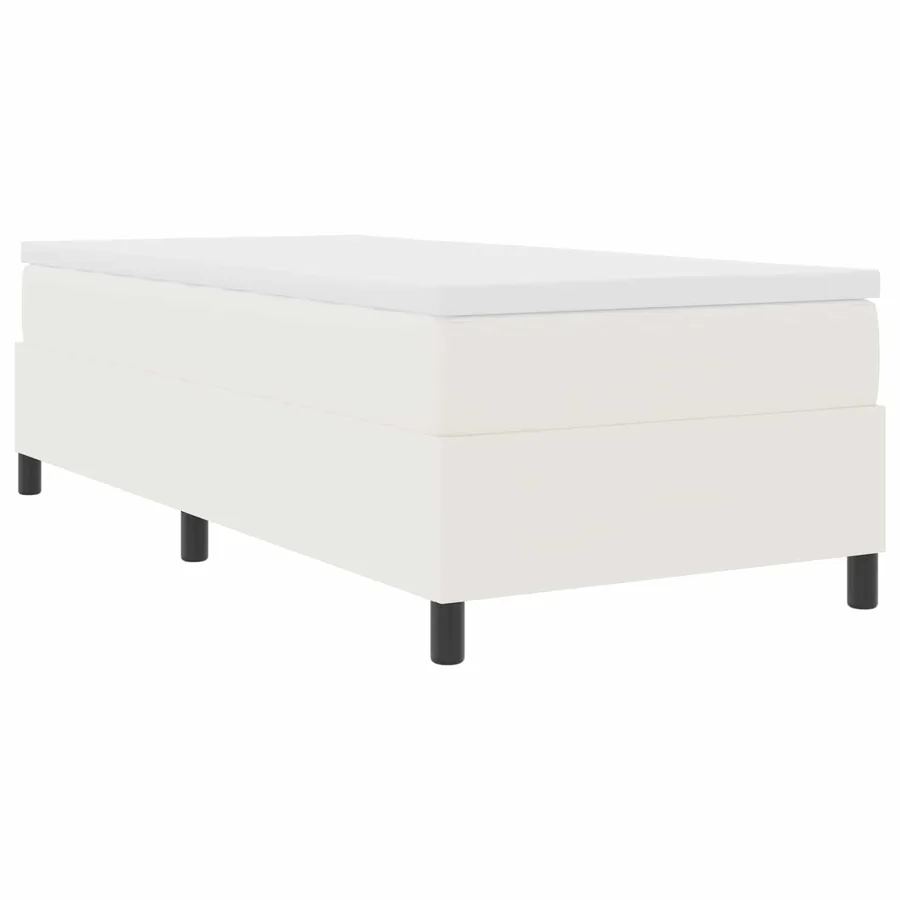 Cadre de lit plateforme Crème 80 x 200 cm - 4