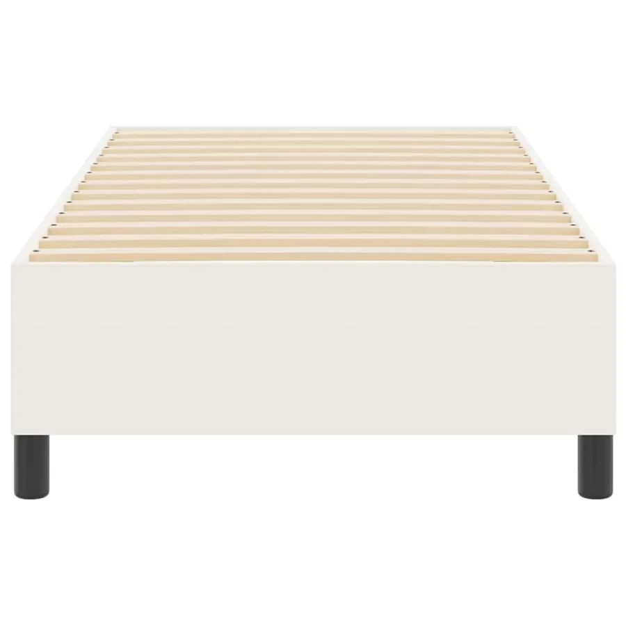 Cadre de lit plateforme Crème 80 x 200 cm - 5