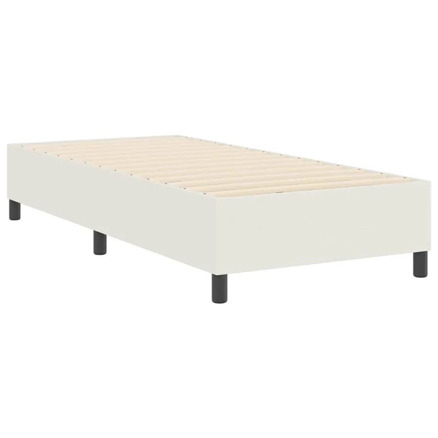 Cadre de lit plateforme Crème 80 x 200 cm - 7