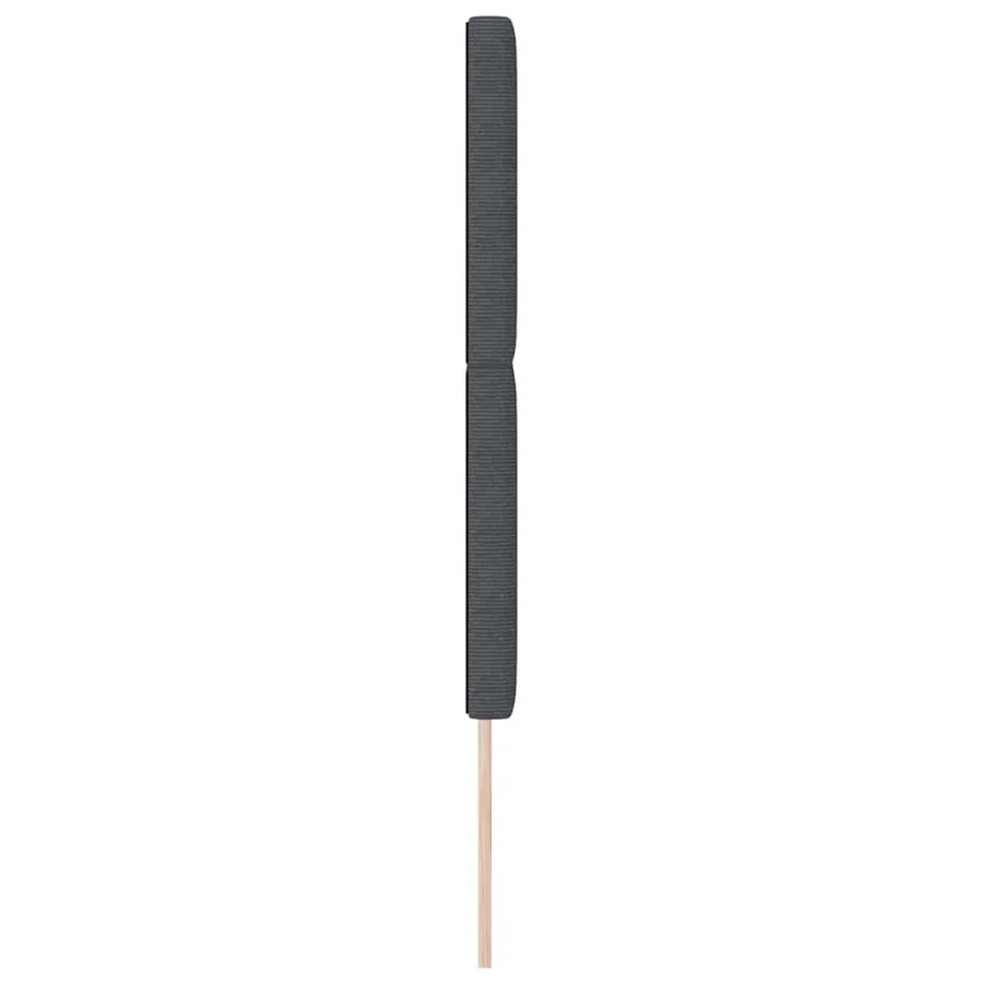 Tête de lit LED Gris foncé 160 cm Tissu en velours côtelé - 6
