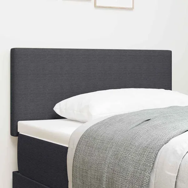 Tête de lit Gris foncé 80 cm Tissu en velours côtelé