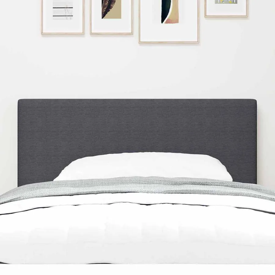 Tête de lit Gris foncé 80 cm Tissu en velours côtelé - 3