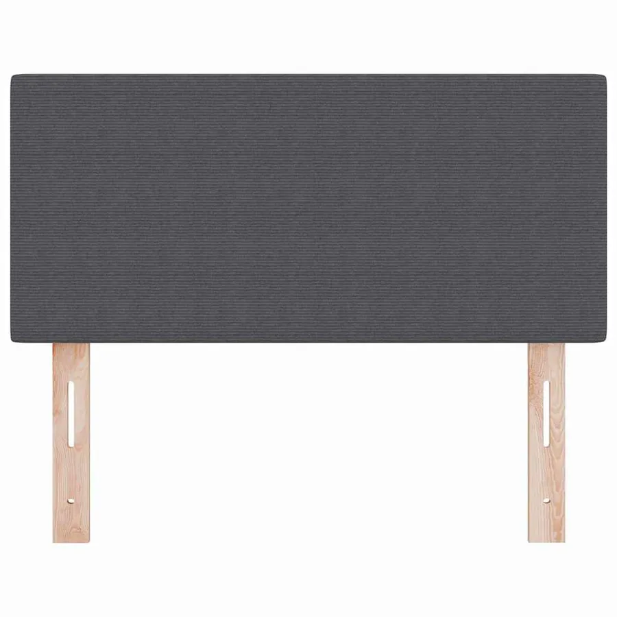 Tête de lit Gris foncé 80 cm Tissu en velours côtelé - 4