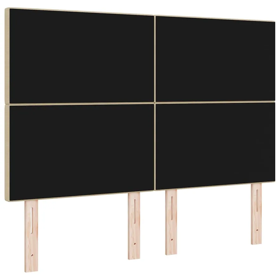 Tête de lit LED Vert gris 160 cm Tissu en velours côtelé - 7