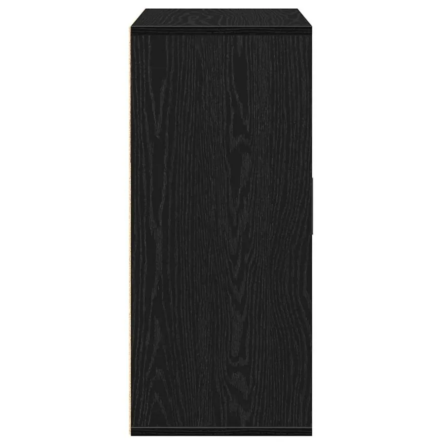 Buffet avec tiroir Chêne noir 60 x 31 x 70 cm Bois d'ingénierie - 7