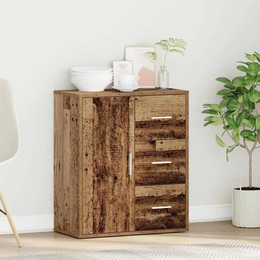 Buffet Bois ancien 60 x 31 x 70 cm Bois d'ingénierie - 4