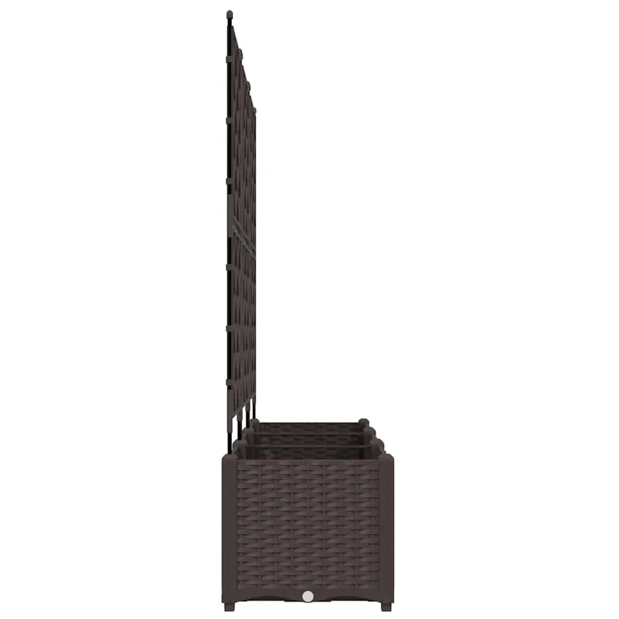 Cache-pot de jardin 3 pc Marron 120 x 40 x 143 cm PP - 6
