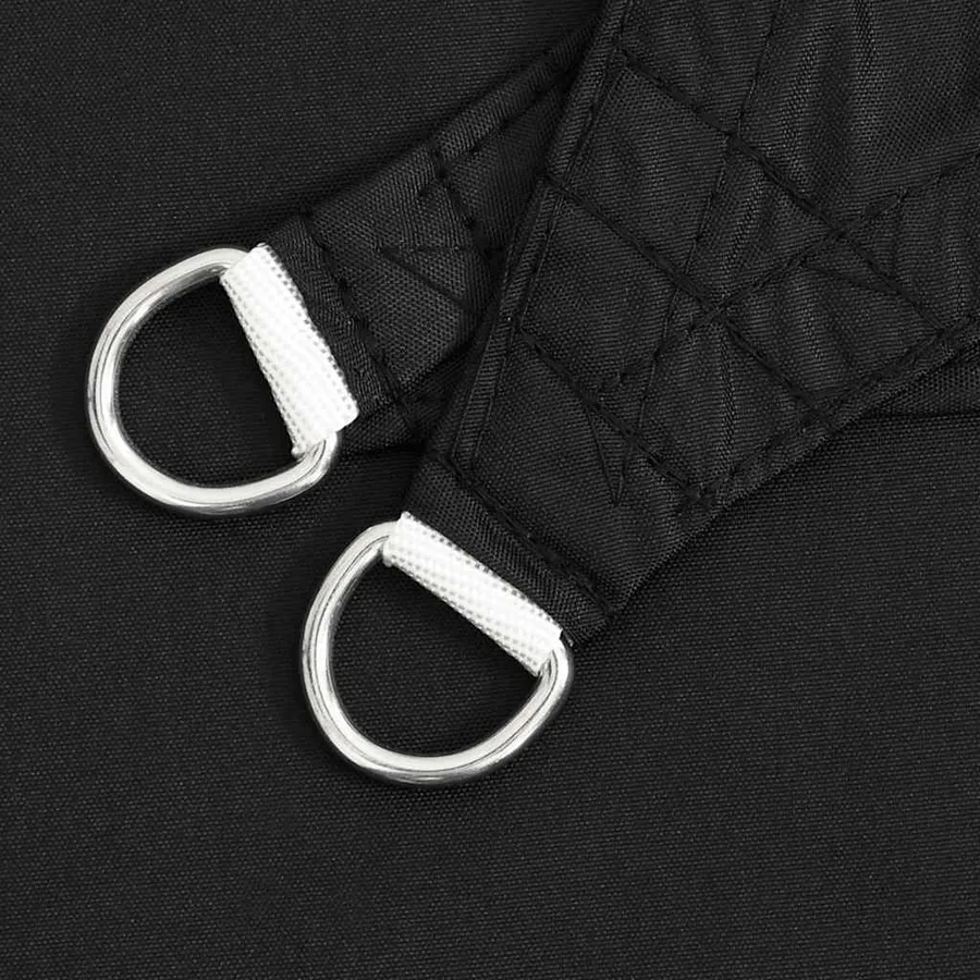 Voile de parasol tissu oxford triangulaire 4x4x5,8 m noir - 5