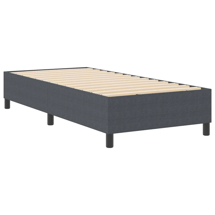 Cadre de lit plateforme Gris foncé 100 x 200 cm - 2
