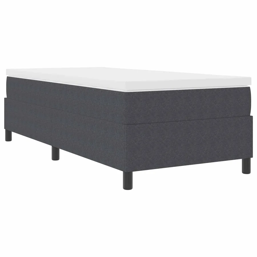 Cadre de lit plateforme Gris foncé 100 x 200 cm - 4