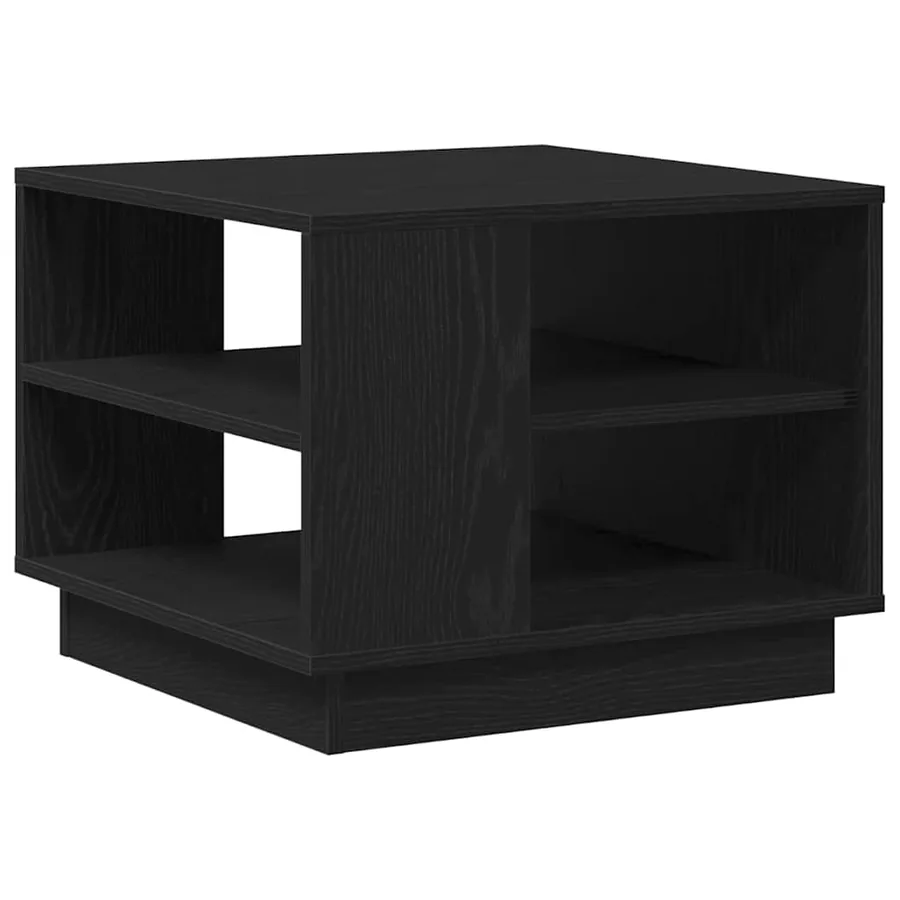 Table basse Chêne noir 55 x 55 x 42 cm Bois d'ingénierie - 7