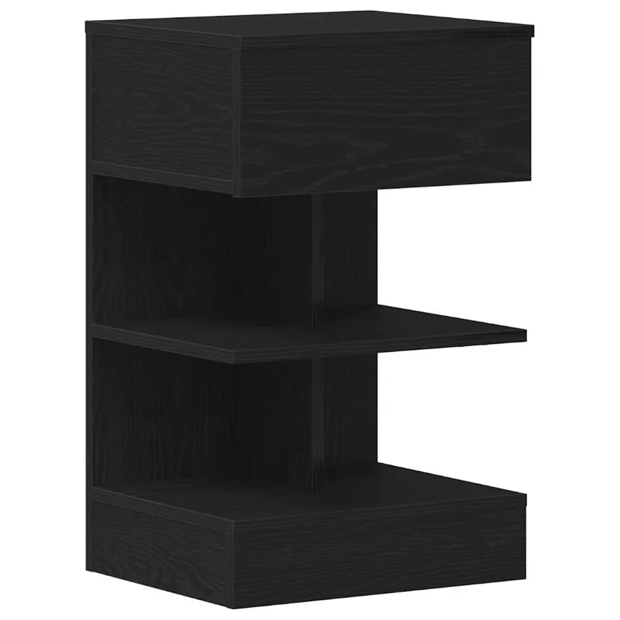 Cabinet de chevet avec tiroir 2 pcs Chêne noir 40 x 35 x 65 cm - 5