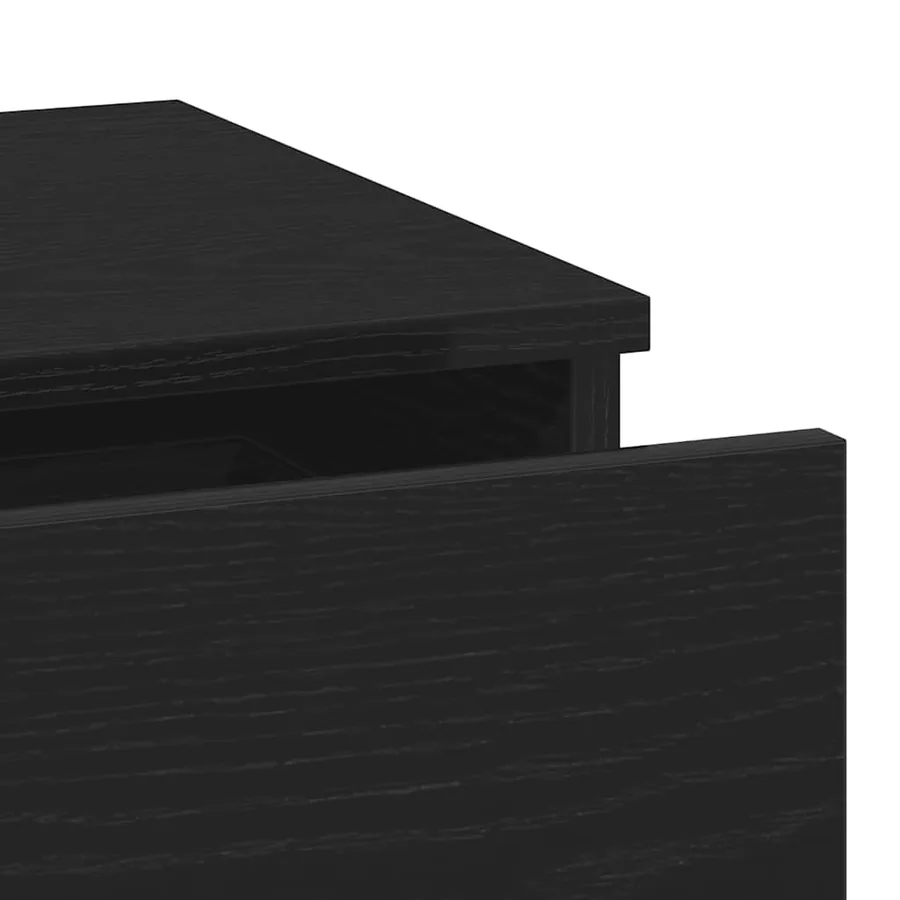 Cabinet de chevet avec tiroir 2 pcs Chêne noir 40 x 35 x 65 cm - 8