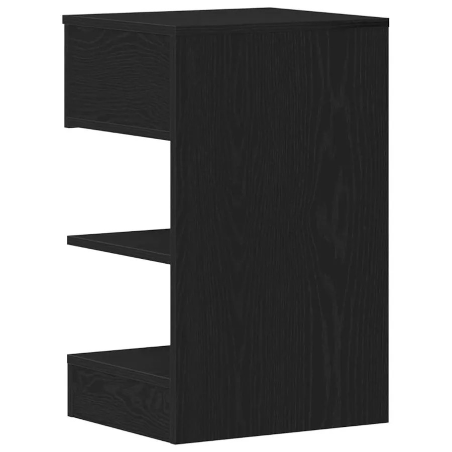 Cabinet de chevet avec tiroir 2 pcs Chêne noir 40 x 35 x 65 cm - 9