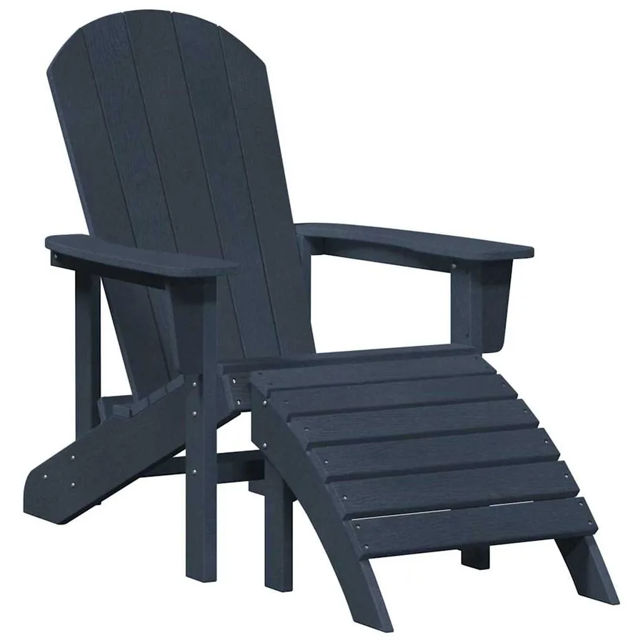 Chaise Adirondack Bleu marine 82 x 74 x 92 cm HDPE - 2