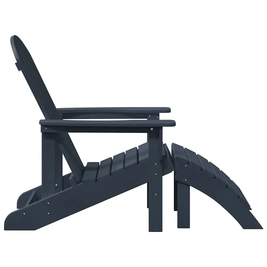 Chaise Adirondack Bleu marine 82 x 74 x 92 cm HDPE - 5