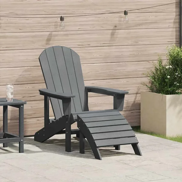 Chaise Adirondack Gris clair 82 x 74 x 92 cm HDPE