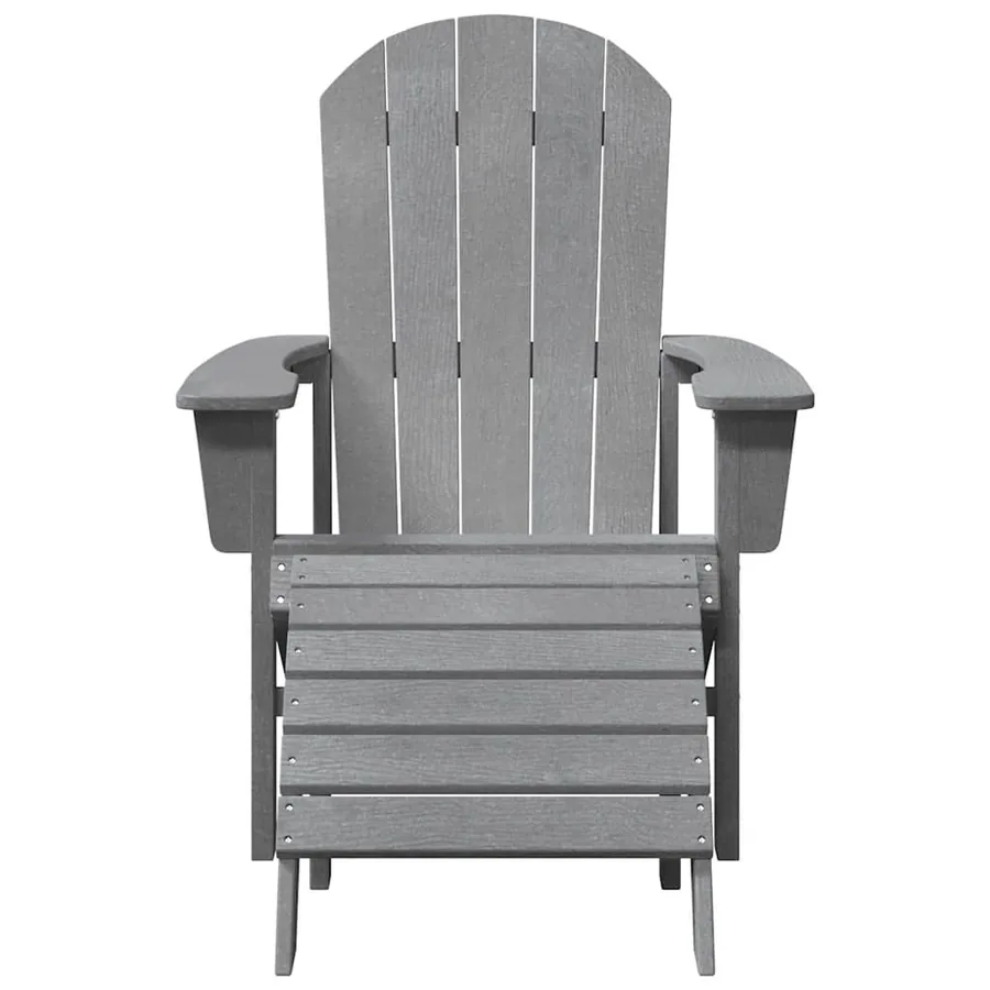 Chaise Adirondack Gris clair 82 x 74 x 92 cm HDPE - 4