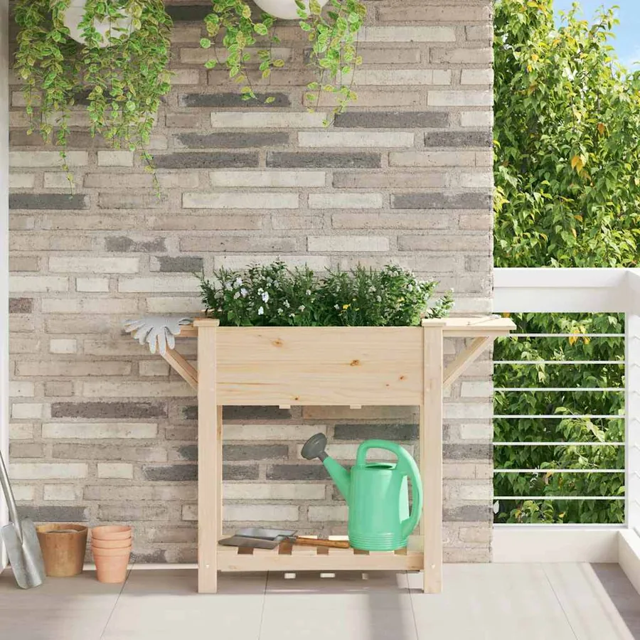 Cache-pot de jardin Beige 111 x 37 x 76,5 cm