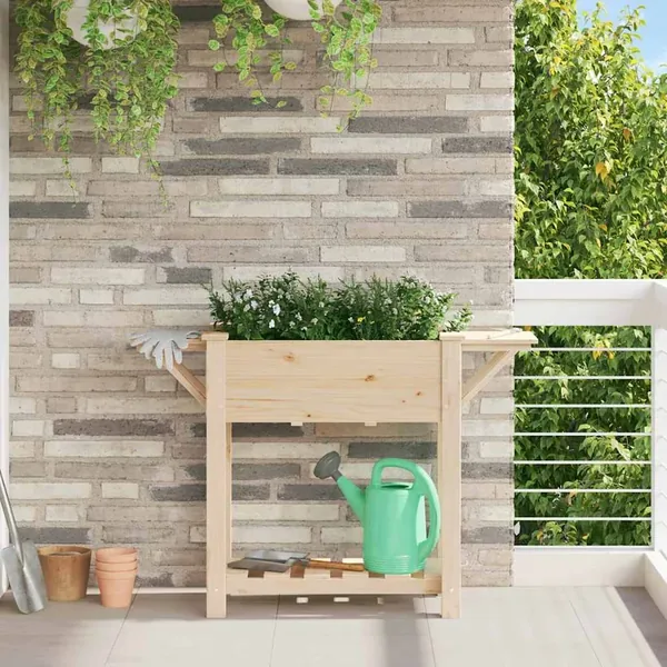 Cache-pot de jardin Beige 111 x 37 x 76,5 cm