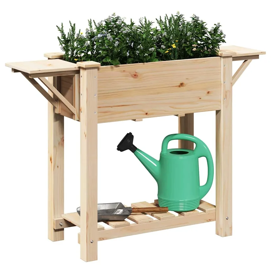 Cache-pot de jardin Beige 111 x 37 x 76,5 cm - 3