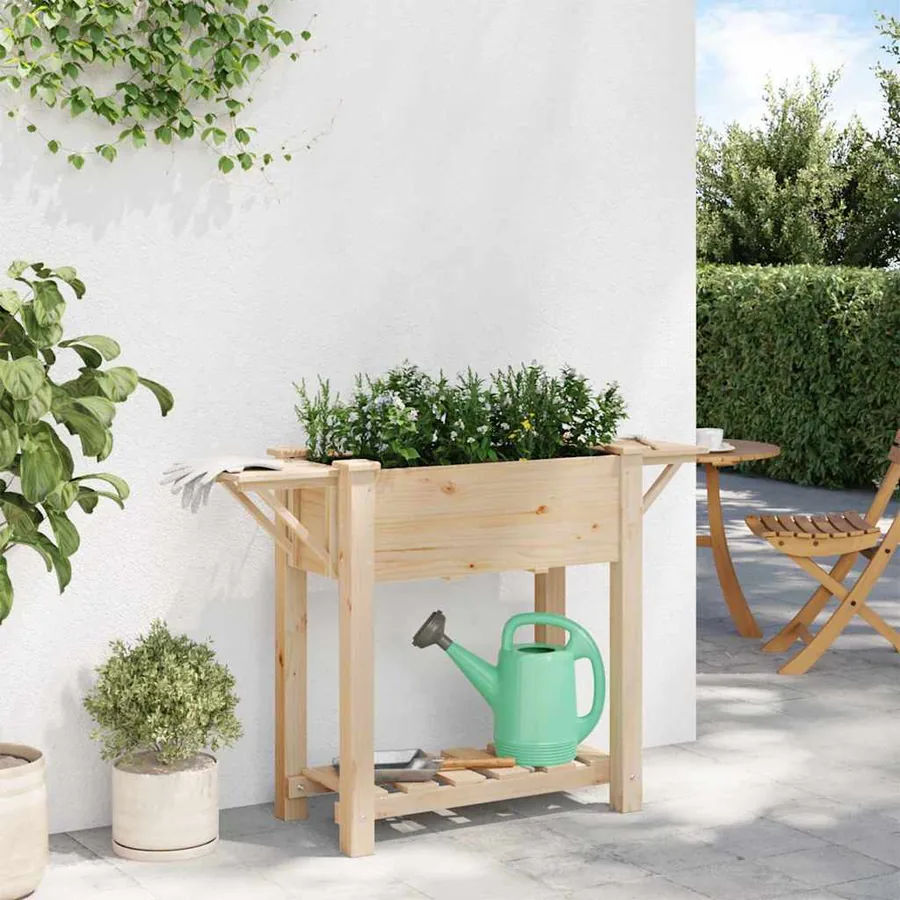 Cache-pot de jardin Beige 111 x 37 x 76,5 cm - 4