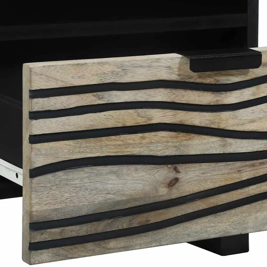 Table de chevet Blanc 40 x 33 x 46 cm Bois d'ingénierie - 7