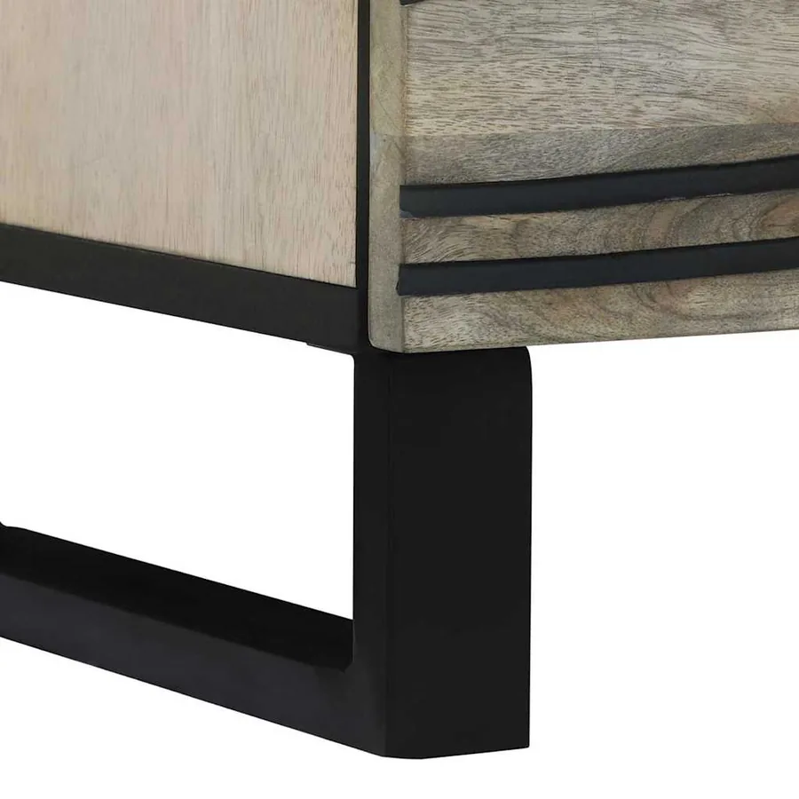 Table de chevet Blanc 40 x 33 x 46 cm Bois d'ingénierie - 8