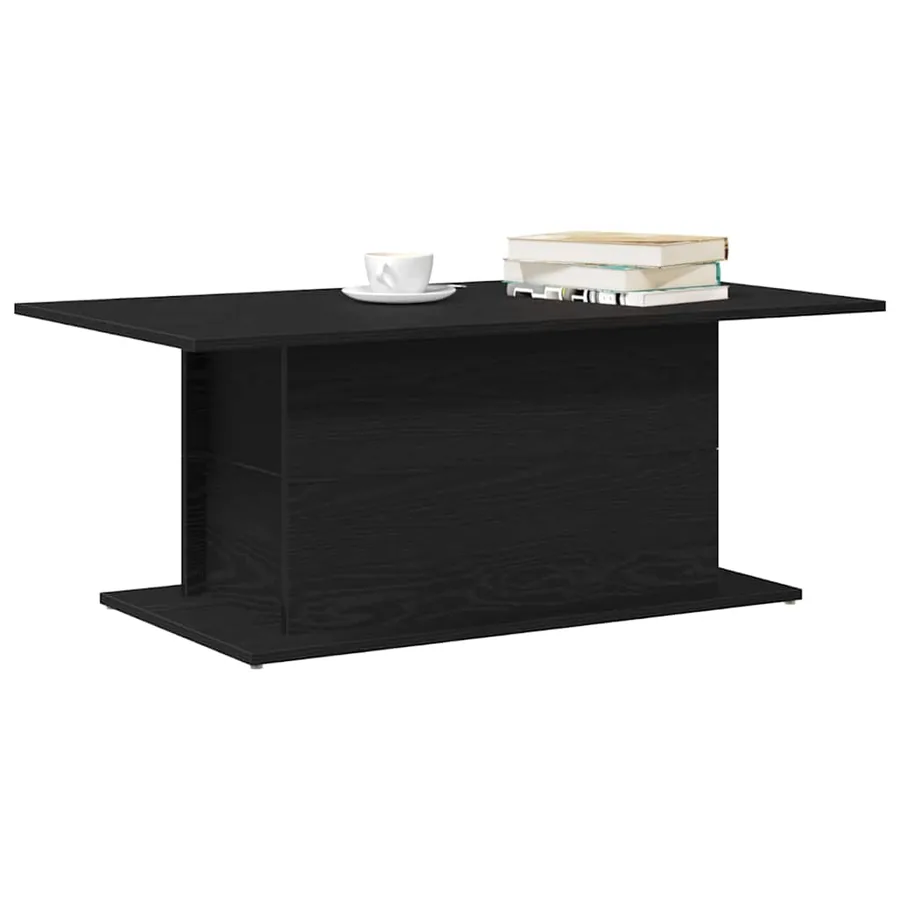Table basse Chêne noir 102 x 55,5 x 40 cm Bois d'ingénierie - 3
