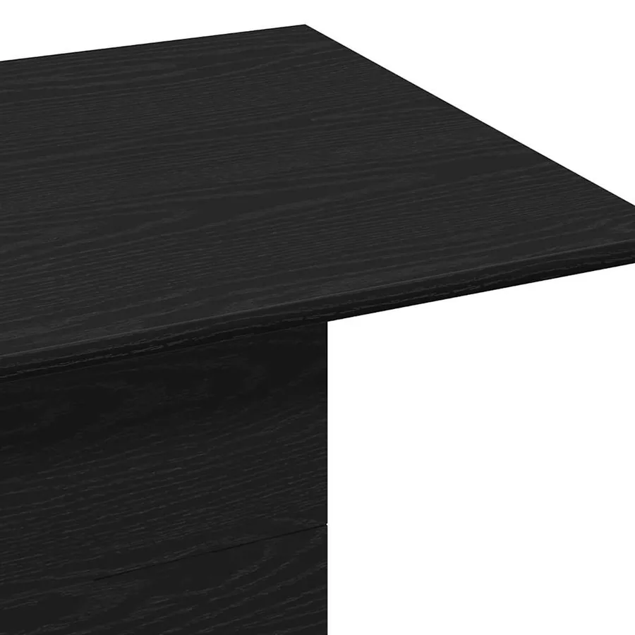 Table basse Chêne noir 102 x 55,5 x 40 cm Bois d'ingénierie - 7