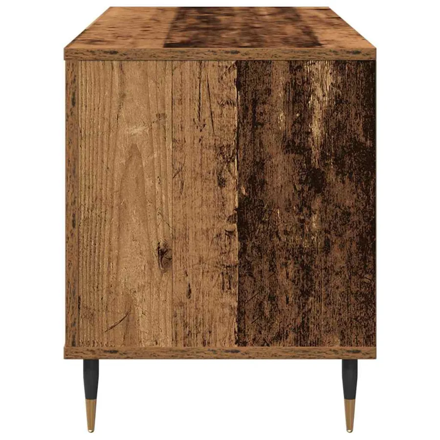 Meuble à vinyles Bois ancien 100 x 38 x 48 cm Bois d'ingénierie - 6