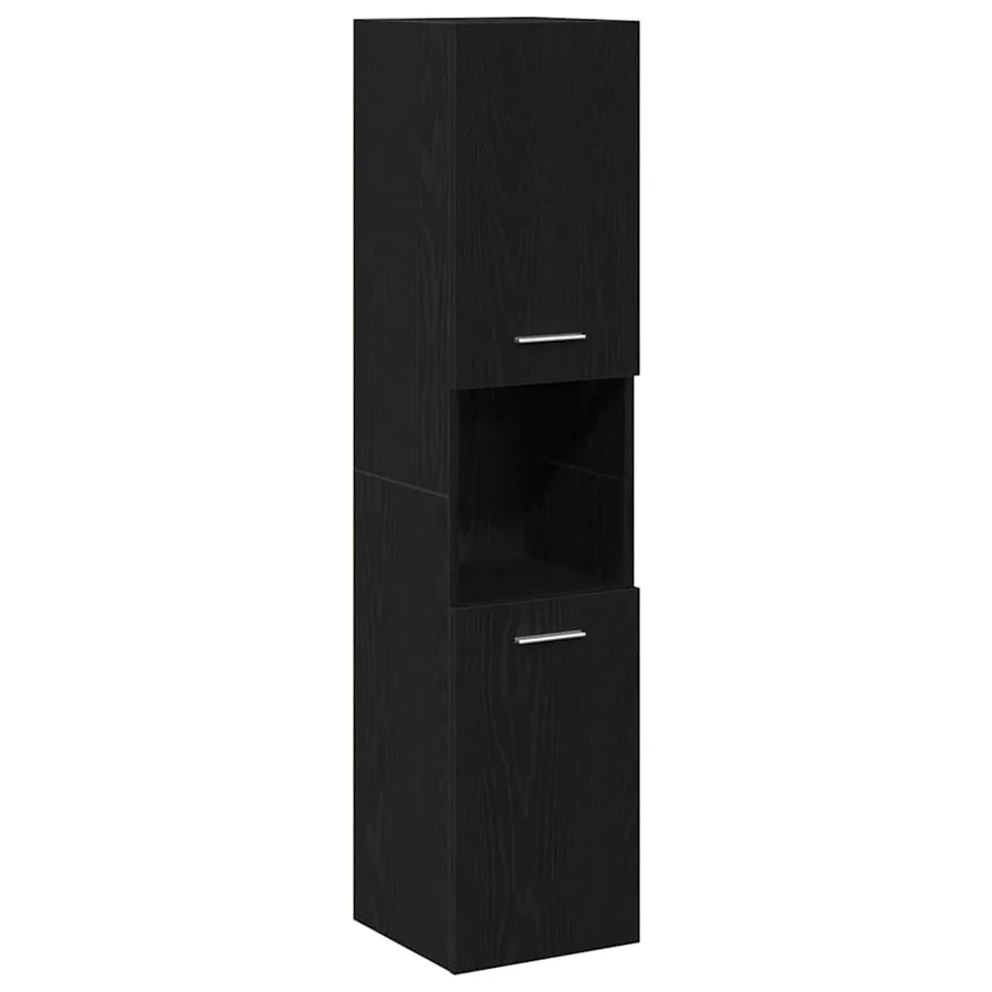Ensemble de mobilier de salle de bain 4 pcs Chêne noir - 5