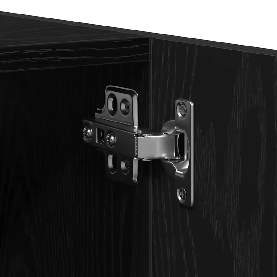 Ensemble de mobilier de salle de bain 4 pcs Chêne noir - 9
